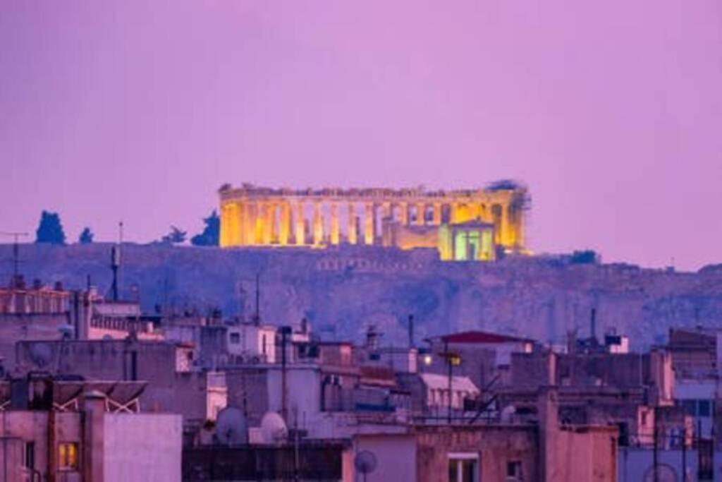 Charming Rooftop Nest With Awesome Acropolis View Downtown Athen Eksteriør billede